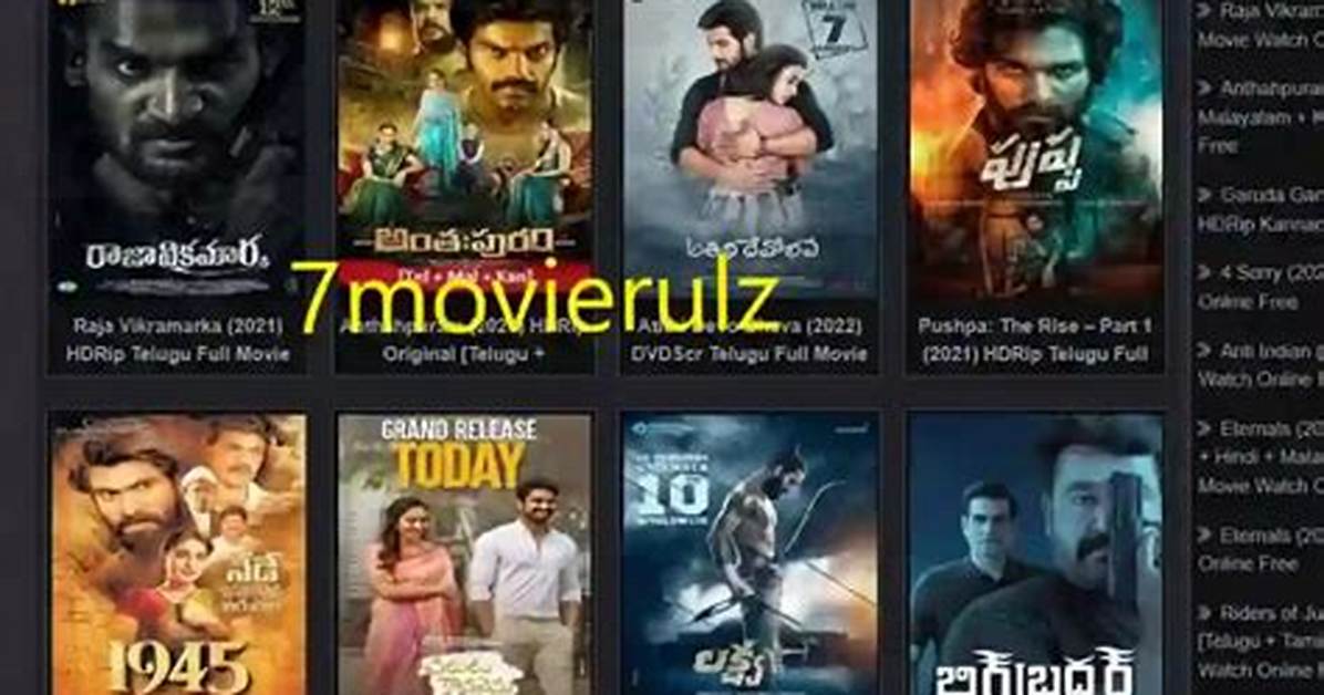7Movierulz Telugu: a Comprehensive Guide to Streaming Telugu Movies