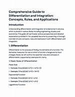 A Comprehensive Guide to Differentiation