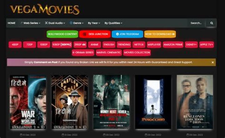 Alternatives to Vegamovies: Stream Hindi Dubbed Movies Easily