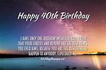 Celebrating 40 Year's: Heartfelt Happy Birthday Wishes