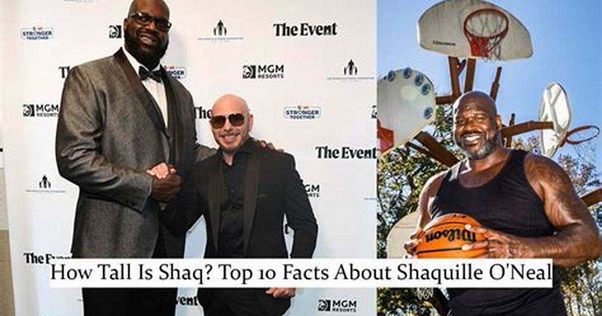 Discovering the Towering Presence of Shaquille O'neal Height