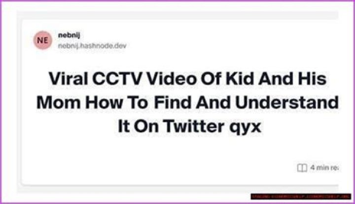 Kid & Mom CCTV Video: Viral Moment Explained & Why It Matters