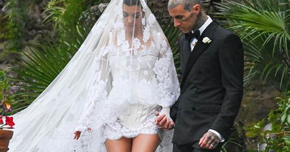 Kourtney Kardashian's Wedding Dress: a Glimpse into the Iconic Bridal Style