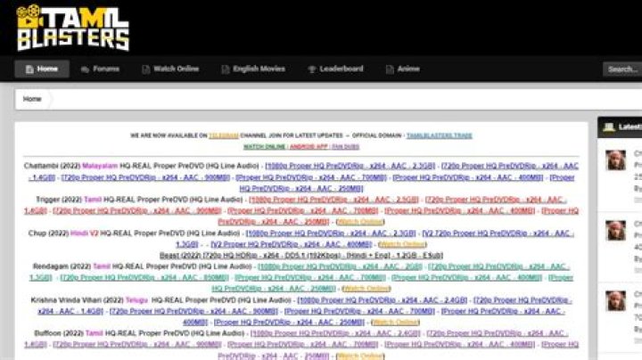 Latest 1tamilblasters Links & Proxies for April 2025: Get Access!