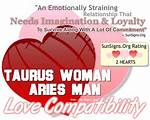 Taurus Woman Aries Man - an Emotionally Strained Match