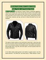 The Ultimate Guide to David Leather Jackets: Get Yours Today