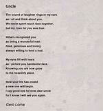 Unforgettable Poems for Cherished Uncles