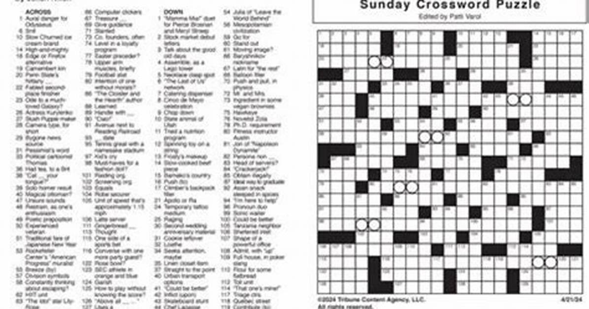 Unlocking the Mystery: La Times Crossword Puzzle Solution for Today