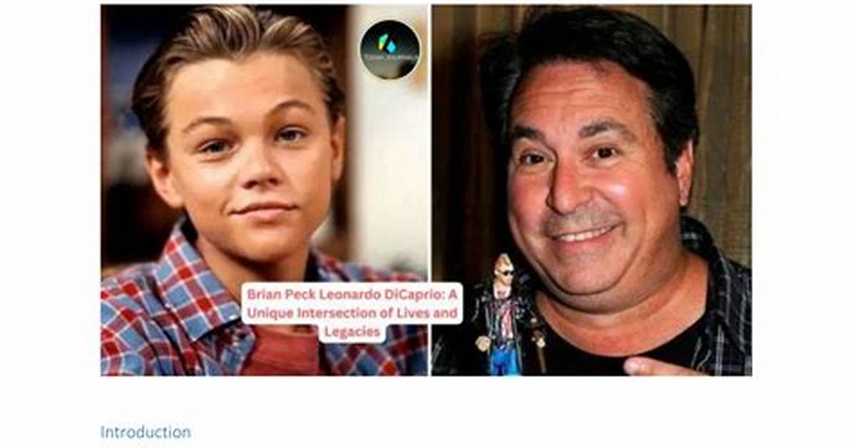 Unveiling the Connection: Brian Peck and Leonardo Dicaprio Video