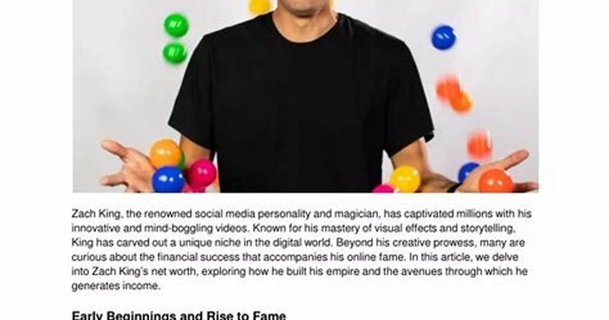 Unveiling Zach King's Net Worth: Unlocking Secrets and Insights