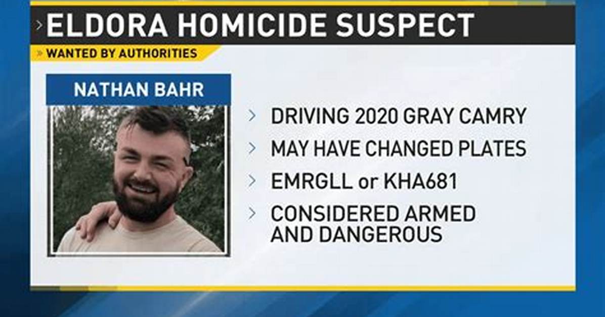 Where Is Nathan Bahr Eldora Iowa Now Homicide