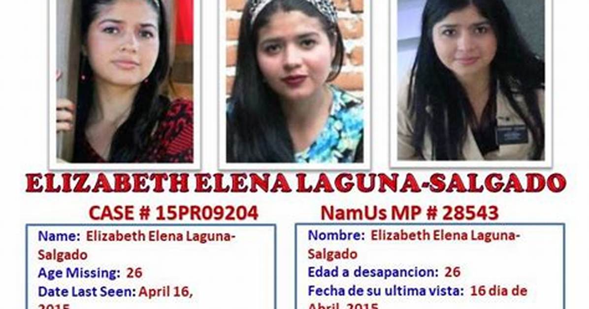 Who Is Elizabeth Salgado? Missing Case Update, Help Post on Facebook |